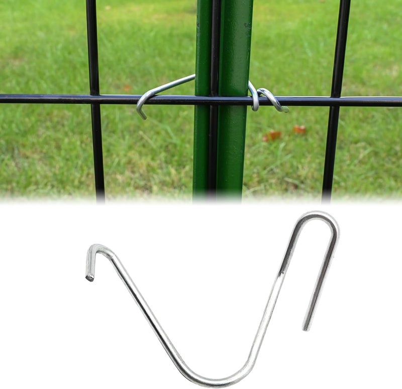 YESON T-Post Clips Galvanized Steel Fence Clips 150 PCS 10 Gauge Convenient and Fast Installation Pre-Cut Fence Ties for T-Posts/U-Posts - Image 1
